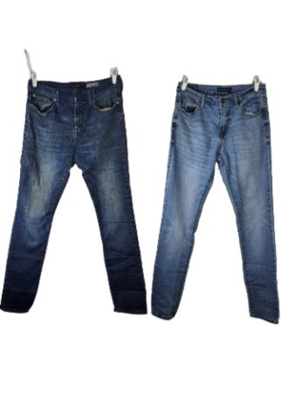 2 Pair Aeropostole Men's Skinny Jeans - Dark Blue & Light Blue Sz 31/32